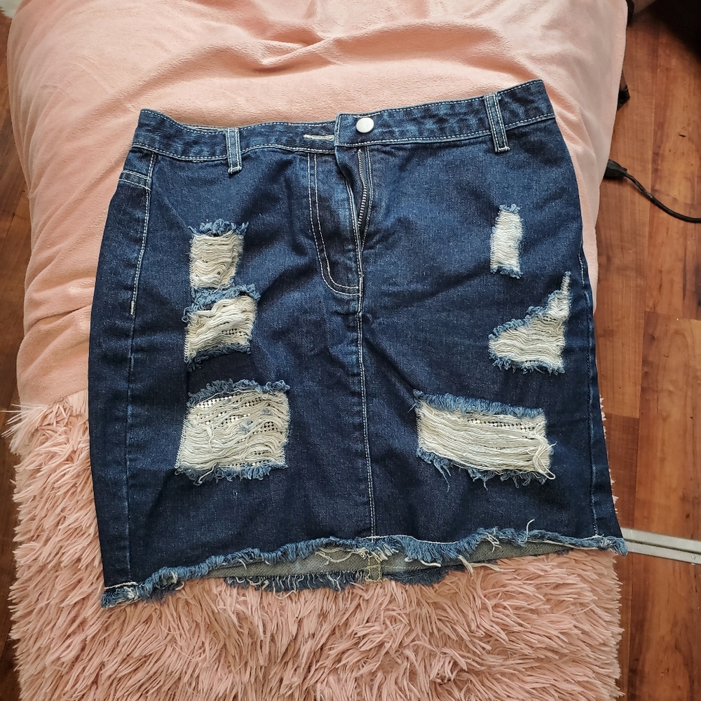 Womens Denim skirt